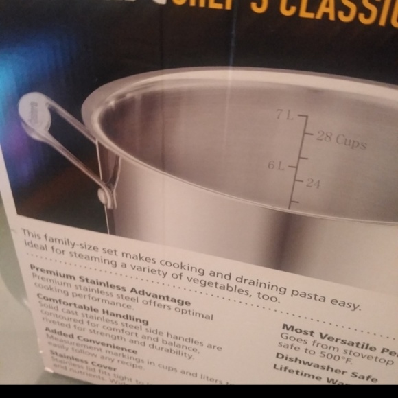 🛑🛑 SOLD🛑🛑Cuisinart Chef's Stainless 4Pc 12-Qt - Picture 6 of 7